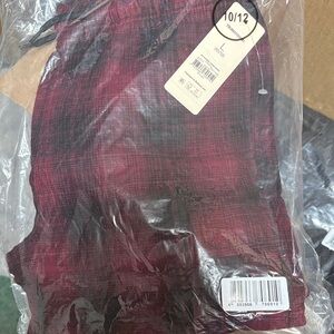 Flannel cargo shorts